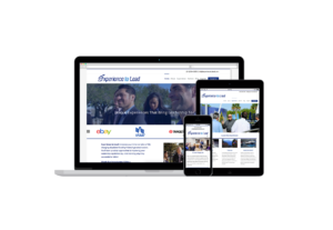 Experience to Lead Website on Computer, Tablet and Smartphone